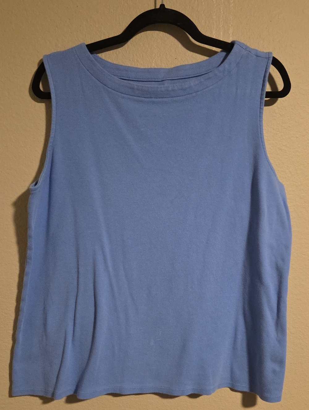 Croft & Barrow Periwinkle Blue Boatneck Tank Top - Size XL